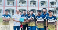 শাহরাস্তিতে জিয়া স্পোর্টিং ক্লাব বনাম আন-নূর ইসলামী পাঠাগারের মধ্যে প্রীতি ফুটবল ম্যাচ