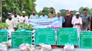 কচুয়ায় মৎস্য চাষিদের মাঝে বিভিন্ন উপকরণ বিতরণ