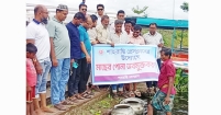 এবার ডাকাতিয়ায় মাছের পোনা অবমুক্ত করলো শাহরাস্তি প্রেস ক্লাব