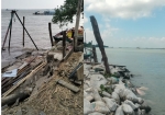 মতলব উত্তরের দশানীতে মেঘনার ভাঙন! স্থানীয়দের মেরামতে শেষ রক্ষা হচ্ছে না