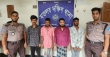 মতলবে ৪ মাদক ব্যবসায়ী গ্রেপ্তার