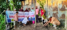 এতিম ছাত্রদের নিয়ে জাতীয় সাংবাদিক সংস্থার বৃক্ষরোপণ