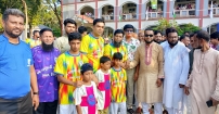 তরপুরচণ্ডীতে বন্ধুমহল ফাউন্ডেশনের ফুটসাল ফুটবল টুর্নামেন্ট উদ্বোধন