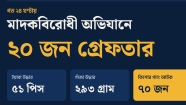 মাদক ও কিশোর গ্যাং নির্মূলে জেলাব্যাপী পুলিশের সাঁড়াশি অভিযান : ইয়াবা-গাঁজাসহ আটক ৯০