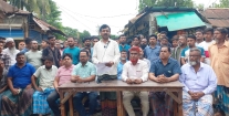 পালিশারা বাজারের  ভুক্তভোগী ব্যবসায়ীদের সংবাদ সম্মেলন