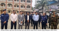 জেলার প্রতিটি ভোট কেন্দ্রের ভেতরে ও বাইরে নিরাপত্তা বলয় তৈরি করা হয়েছে