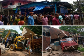 উচ্ছেদে নিঃস্ব মহামায়া বাজারের ক্ষুদ্র ব্যবসায়ীরা, পুনর্বাসনের দাবি